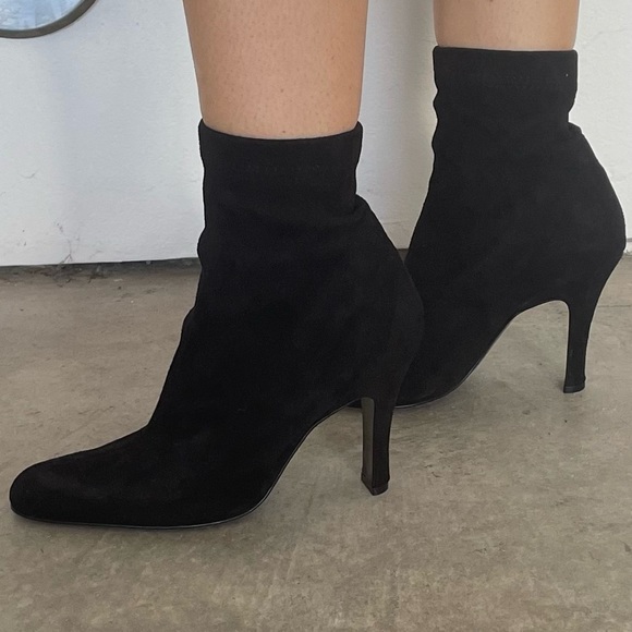 Robert Clergerie Suede Sock Boots - Picture 4 of 6